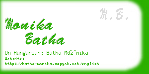 monika batha business card